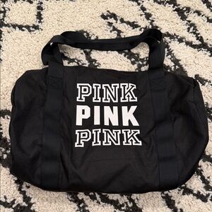 PINK Victoria's Secret Black Duffle bag